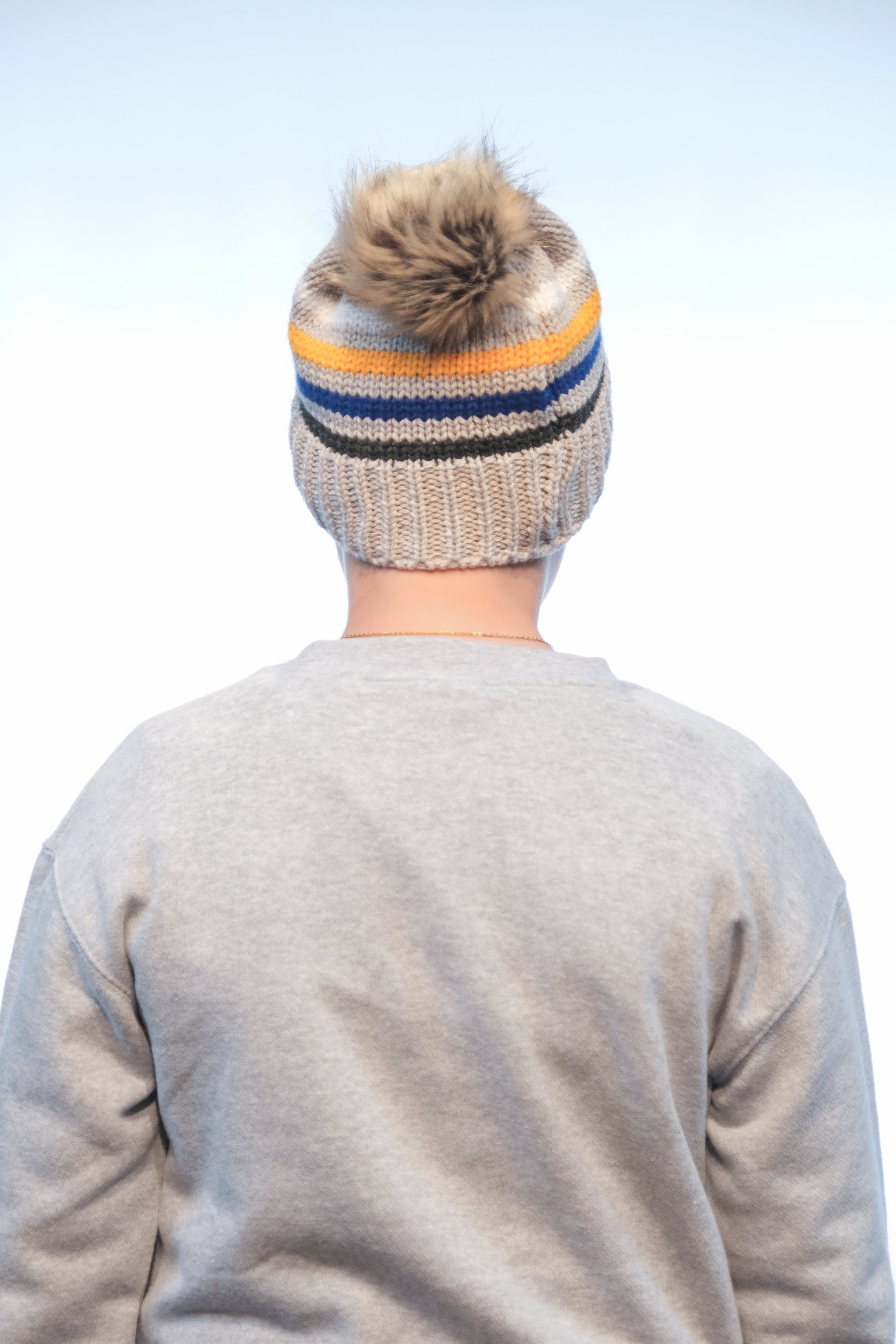 Cary Academy Striped Beanie