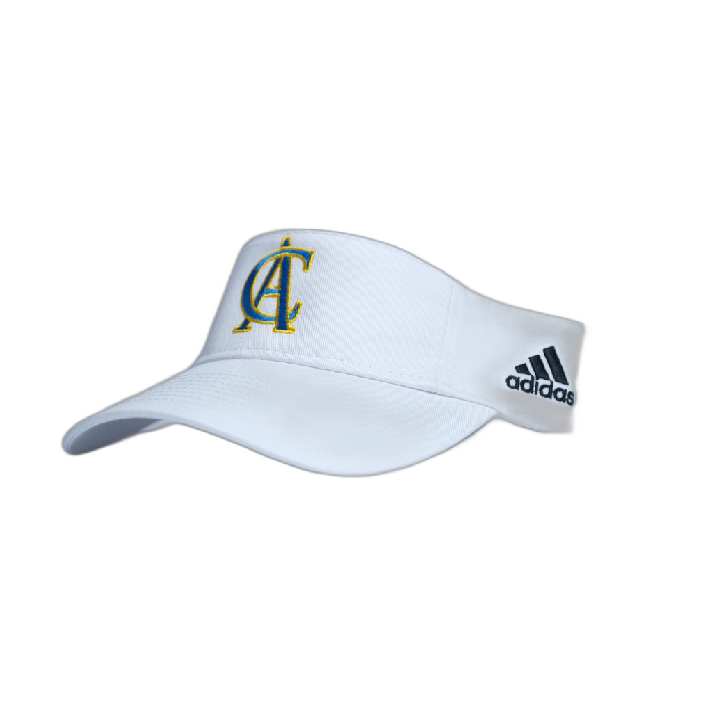 Adidas Visor, White with Interlocking CA