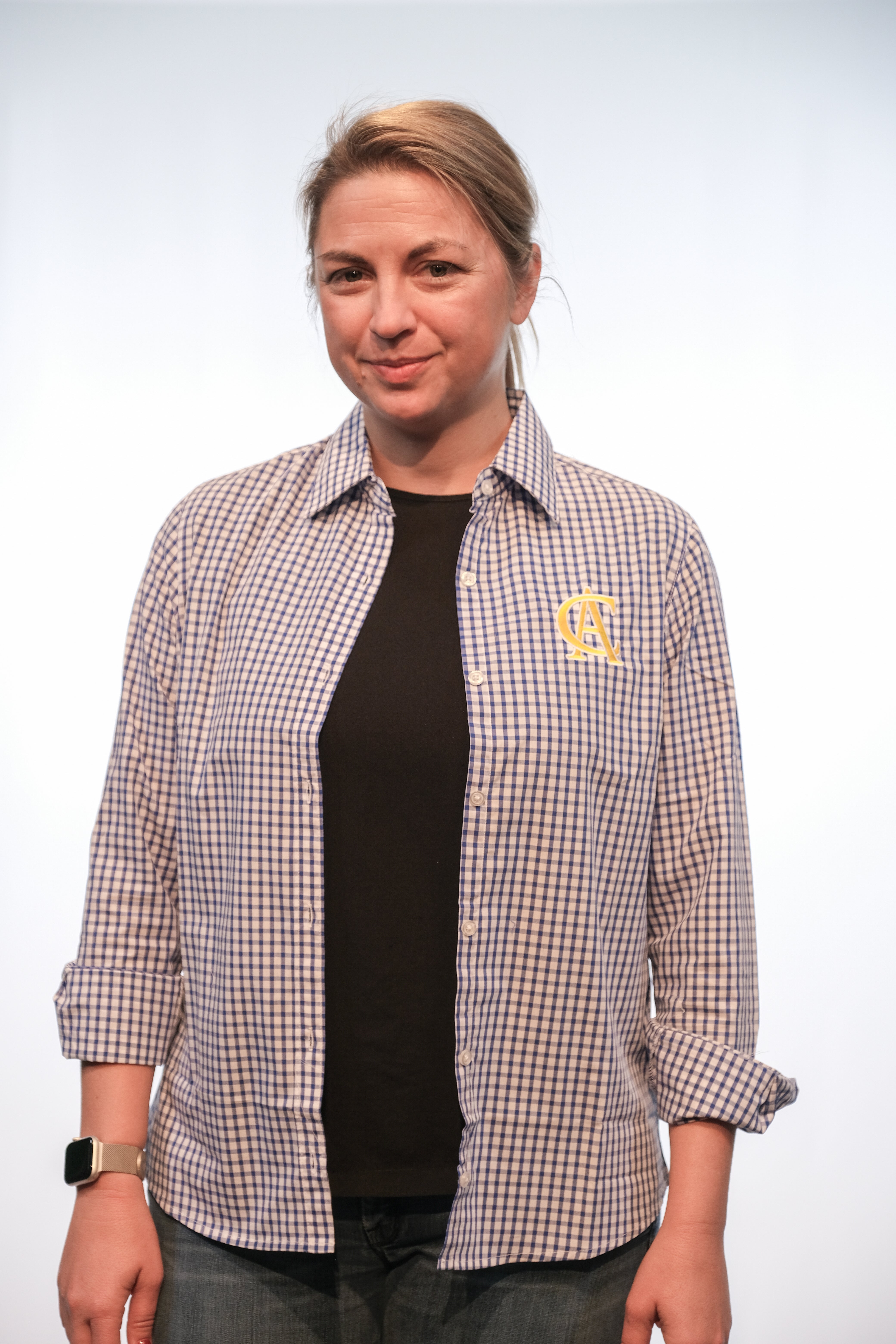 'CA' Poplin Gingham Button Up