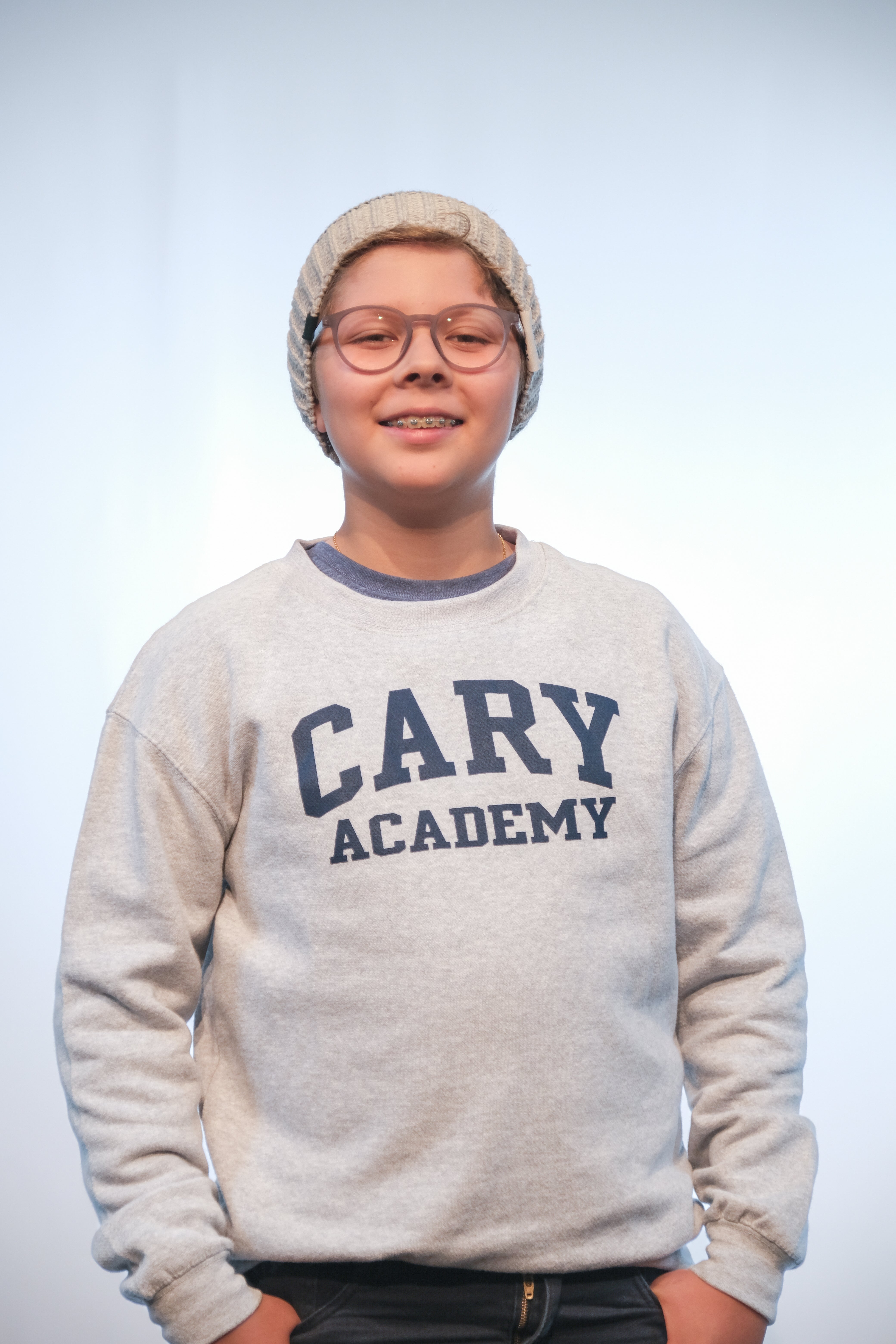 Cary Academy Striped Beanie